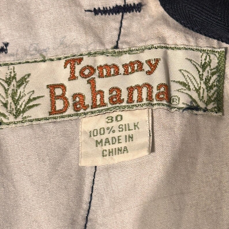 Vtg Tommy Bahama Silk Pleated Shorts Men 30 Navy Blue Summer Old Money Coastal image 9