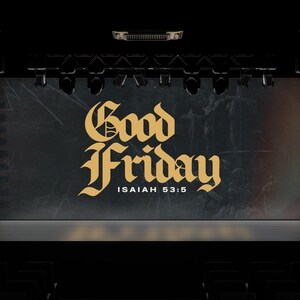 Editable Good Friday Canva Graphics | Easter Template Bundle for Churches