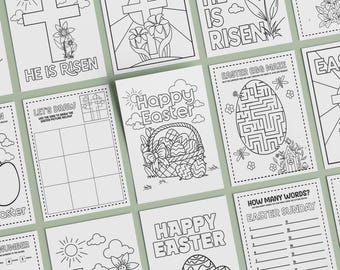 Ostern Malseiten zum Ausdrucken: Sofortiger Download, Ausmalseiten zum Ausdrucken, Sonntagsschule Ausmalbilder, Osterseiten zum Ausdrucken,
