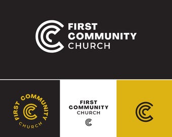 Redigerbart varumärkeskit för kyrkan | Mall för kyrkgrafik i Canva | Skriv ut internt