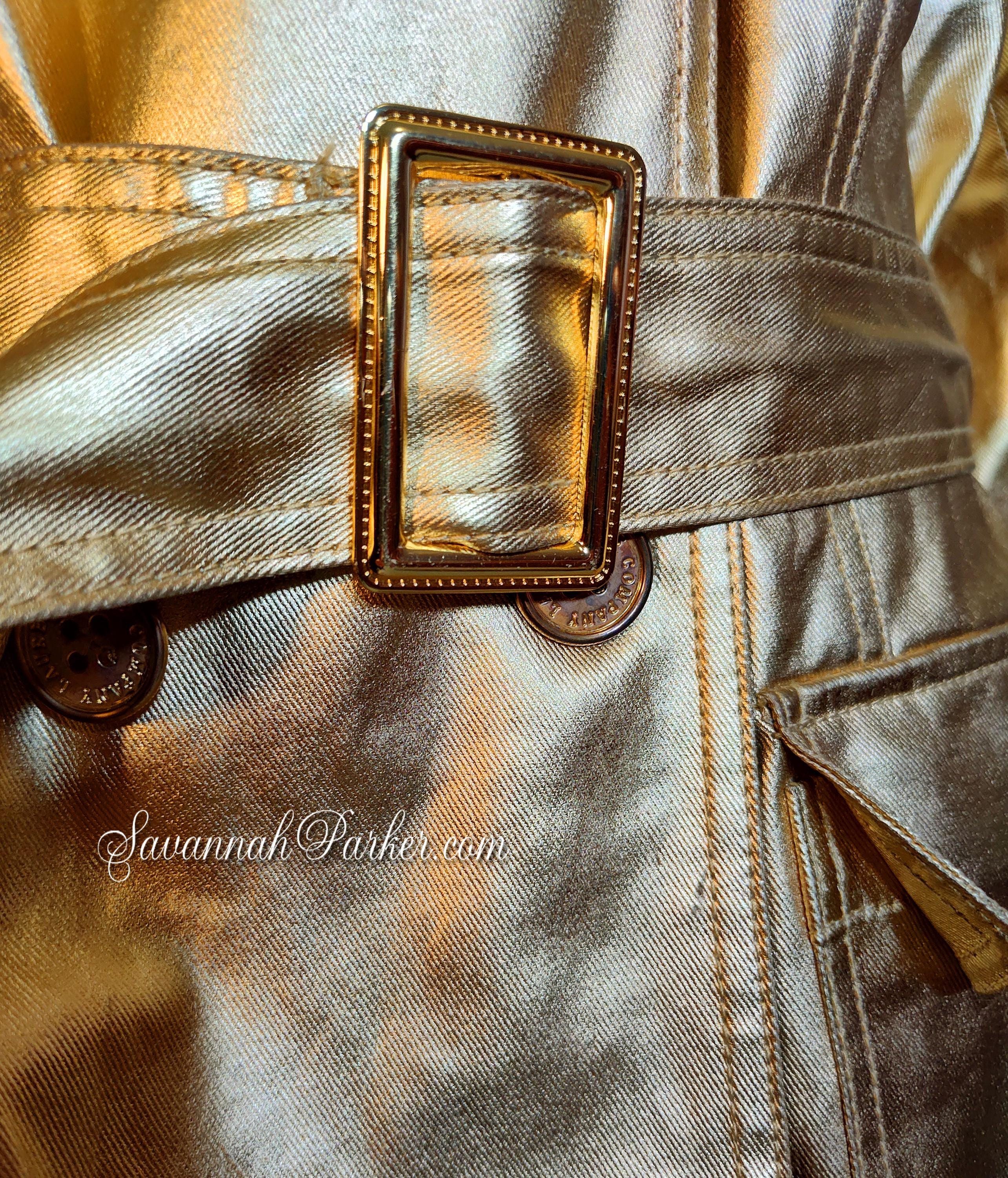 Fabulous Vintage Ralph Lauren Couture Metallic Gold Faux Fabulous Vintage Ralph Lauren Couture Metallic Gold Faux