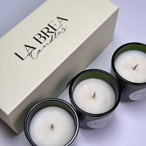 Set of 3 Scented Candles – 3 oz Each | Hand-Poured & Natural Soy Wax &#39;Indian summer&#39;