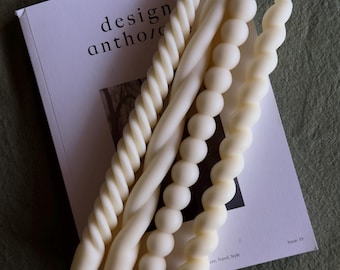 Handcrafted Taper Candles: Soy Beeswax Blend, 12 inch Dinner Candles. Stick candles
