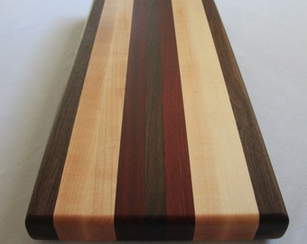 Walnut Maple & Bloodwood Bread Board