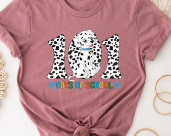 101 Days of School Dalmatian Dog Shirt, Teacher T-Shirt