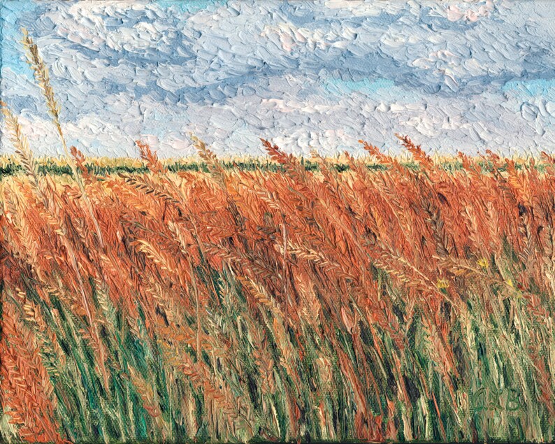 Prairie Grass, 8 x 10 in., giclee print image 1