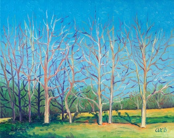 Giclee print, Early Spring at the Arboretum, 8 x 10 in.