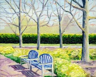 Giclee print, Garden Path at the Arboretum, 5 x 7 in.