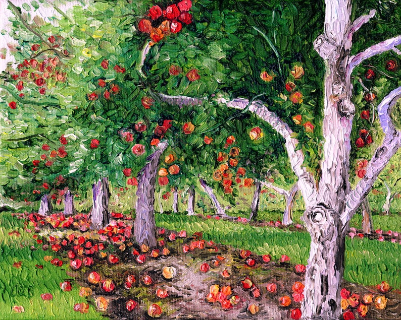 Apple Orchard, Giclee print, 8 x 10 in. image 1