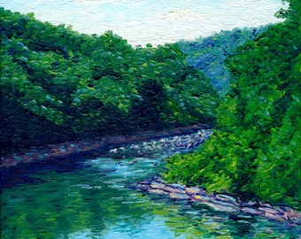 River Bend, 8 x 8 in., giclee print
