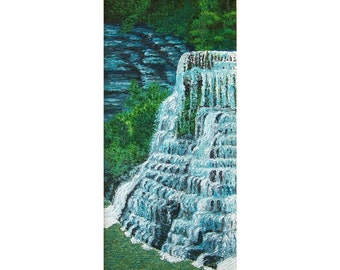 Burgess Falls, 5 x 10 in., giclee print