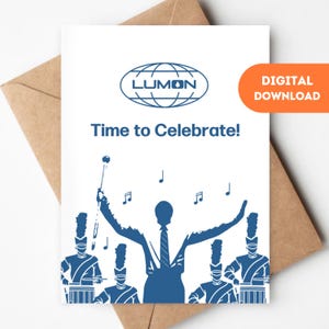 Carte imprimable de fanfare de départ Milchick, carte de voeux de téléchargement numérique de dernière minute cadeau de fan bricolage fête d'anniversaire de Lumon Industries