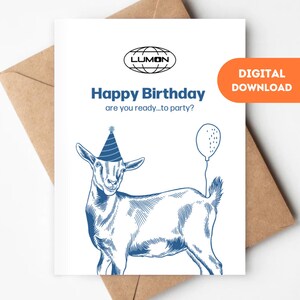 Druckbare Abbruch Geburtstagskarte – Digital Download Grußkarte – Lumon Industries – Last Minute DIY Fan Geschenk – Pop Kultur TV Show Geschenk