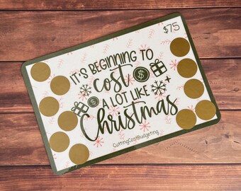 Cost A Lot Like Christmas Scratch Off | Savings Challenge
