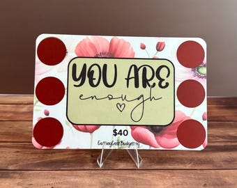 You Are Enough Scratch Off | Savings Challenge
