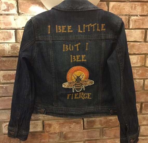 girls embroidered denim jacket