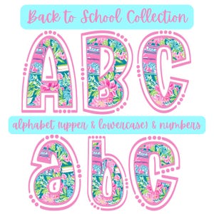 Alphabet de la rentrée BCBG PNG | Doodle personnalisé sur toile | Enseignant | T-shirts Dessous de verre de Zazzle.be Liste d'envies Vous avez des idées ? Numérique | Résumé | Téléchargement instantané