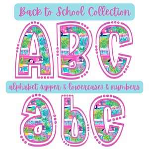 Alphabet de la rentrée BCBG PNG | Doodle personnalisé sur toile | Enseignant | T-shirts Dessous de verre de Zazzle.be Liste d'envies Vous avez des idées ? Numérique | Résumé | Téléchargement instantané