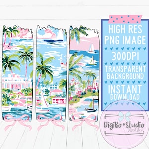 Pociągnięcie pędzla Preppy Beach House Kokietka Kokarda Obraz | Wakacje letnie | PNG Cyfrowy | Koszulki Tumblers | Sublimacja | Natychmiastowe pobranie