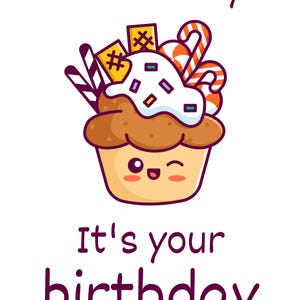 Biglietto d'auguri digitale personalizzato / Happy_Birthday_Card_Cake_It_Easy_Design