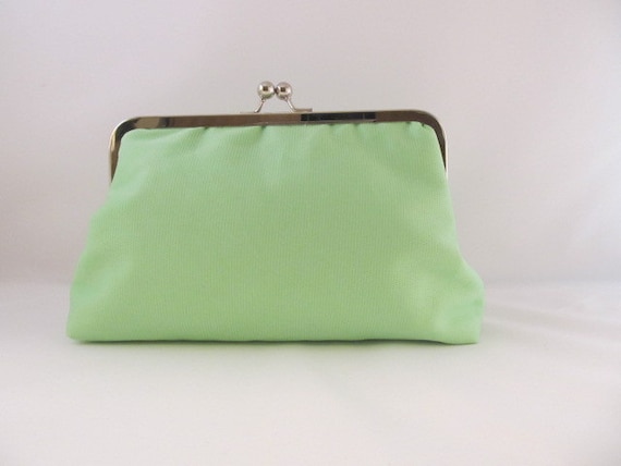lime green clutch purse