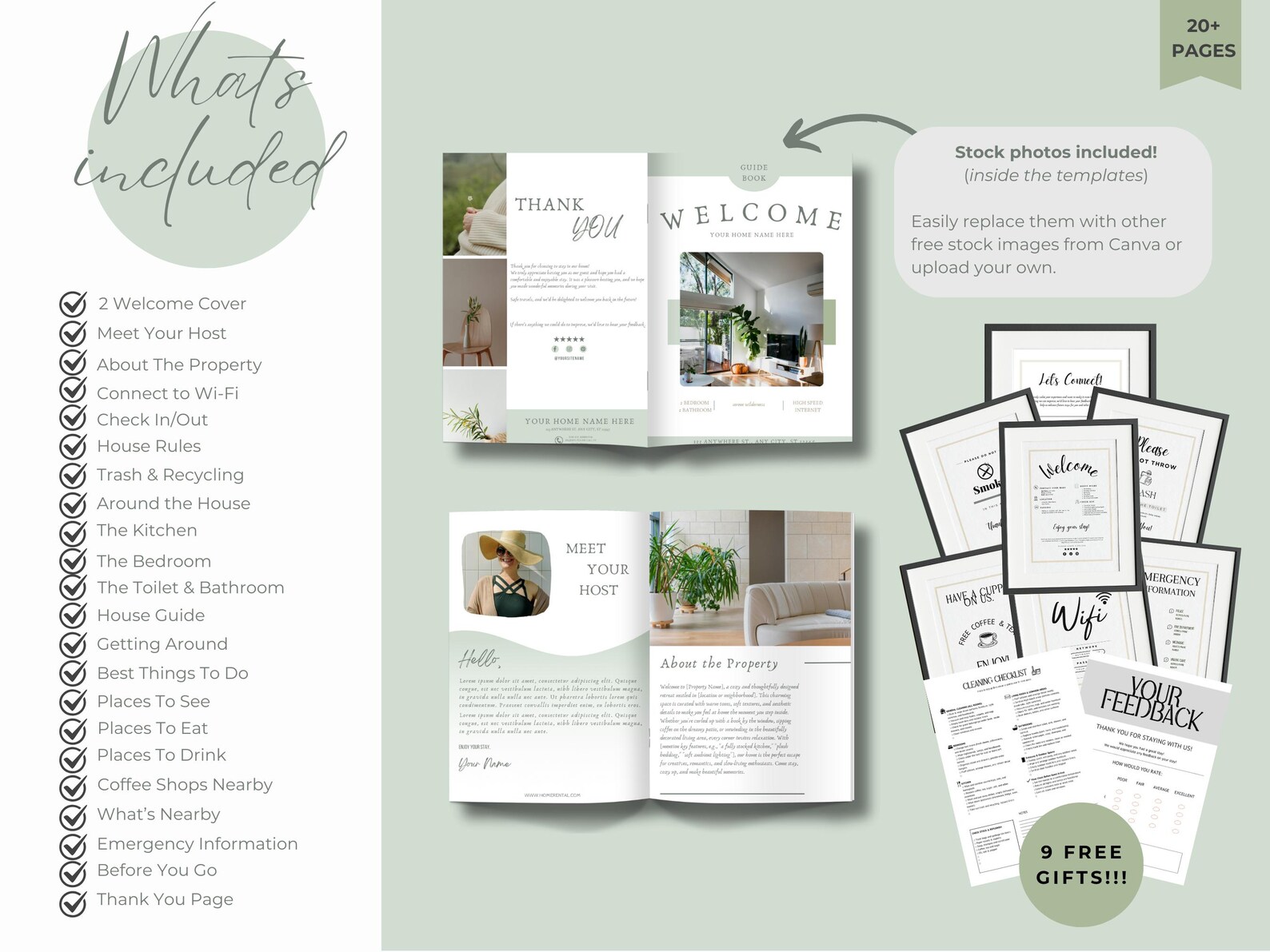 Airbnb Book Template Airbnb House Guide Canva, Airbnb