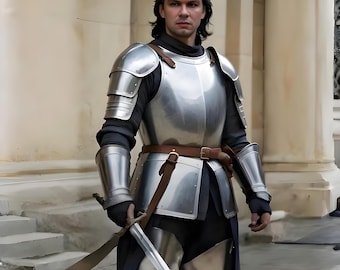 Handmade Medieval Knight Full Armor Set: Battle Ready Steel Costume