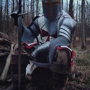 Medieval Knight Full Body Armor | 18 Gauge Steel Templar Suit for ...
