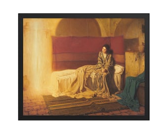 Póster enmarcado de La Anunciación de Henry Ossawa Tanner