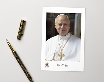 Pope Leo XIV Official Portrait Postcard