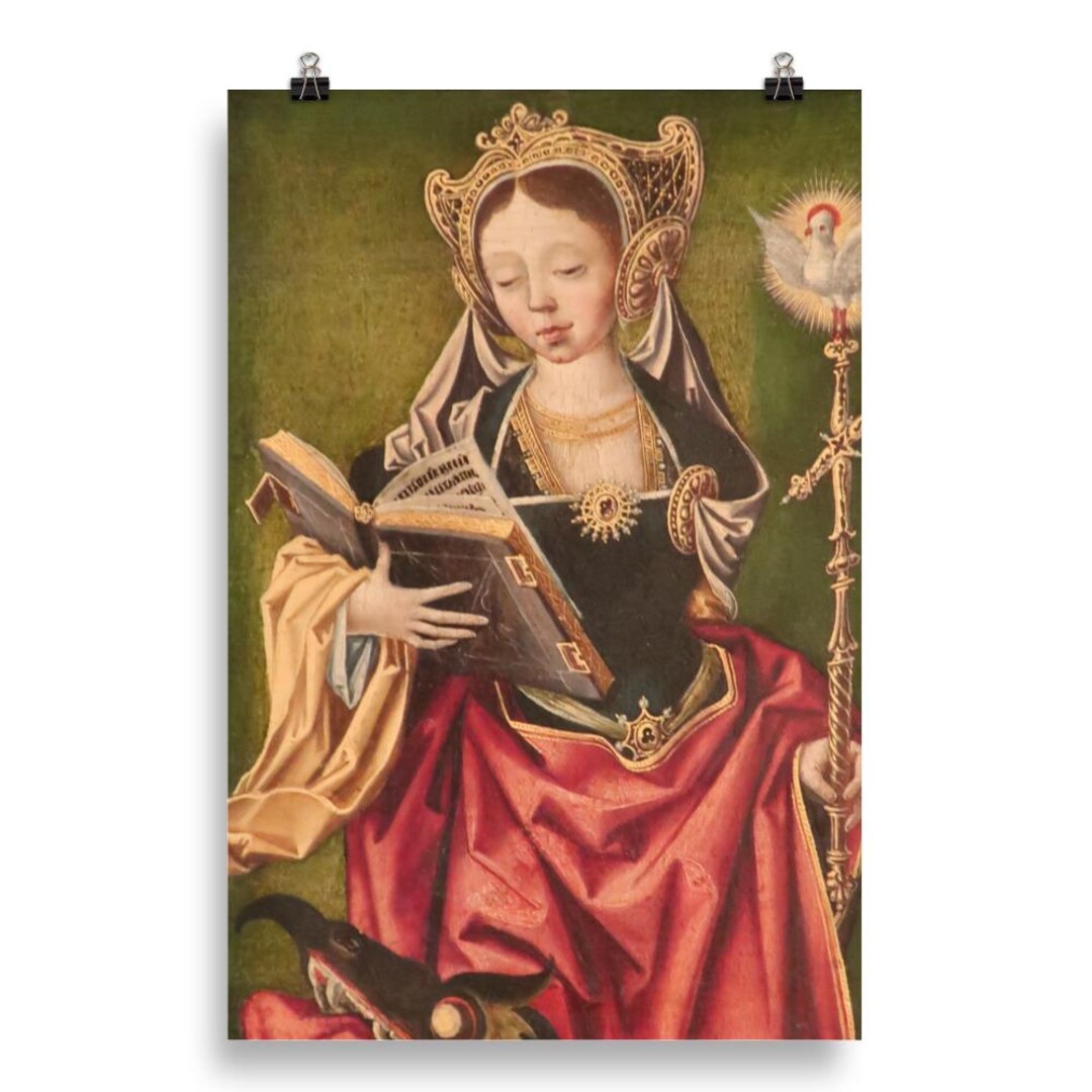 Saint Margaret of Antioch Matte Poster - Etsy