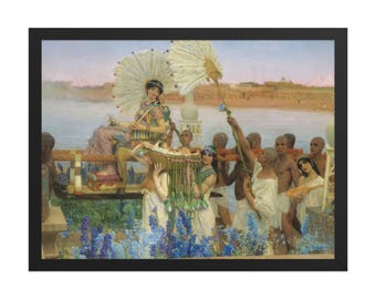 The Finding of Moses by Lawrence Alma-Tadema Framed Poster