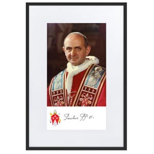 Pope Paul VI Framed Poster w/ Mat