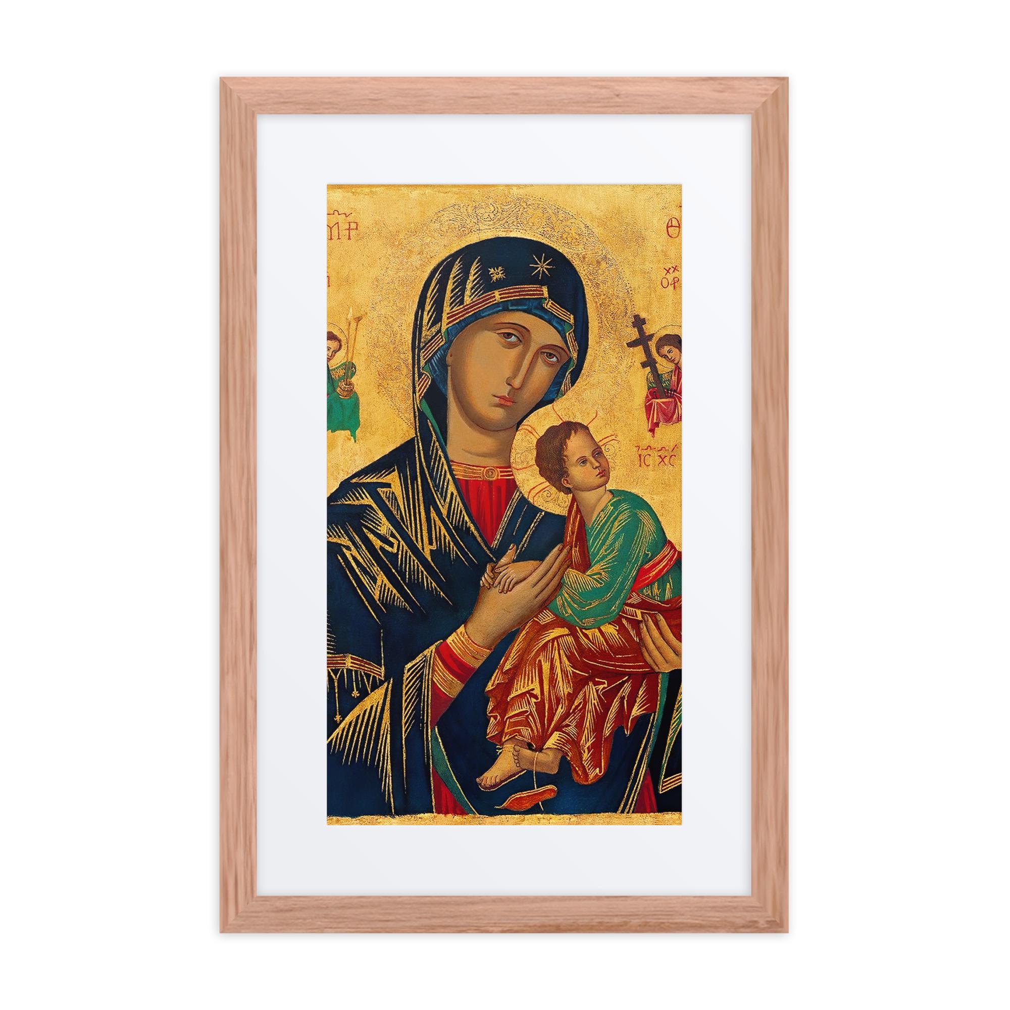 Our Lady of Perpetual Help Portrait Framed Poster W/ Mat (IN) - Etsy