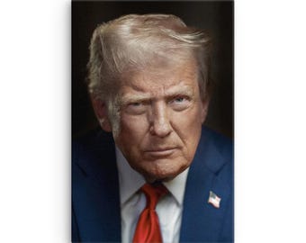 President Donald J. Trump Official Portrait 2025 Canvas - Etsy