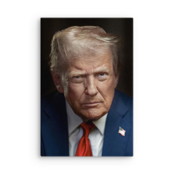 President Donald J. Trump Official Portrait 2025 Canvas - Etsy Israel