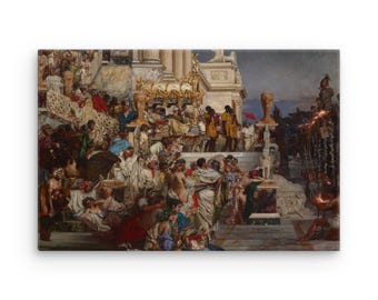 Nero's Torches by Henryk Siemiradzki Canvas