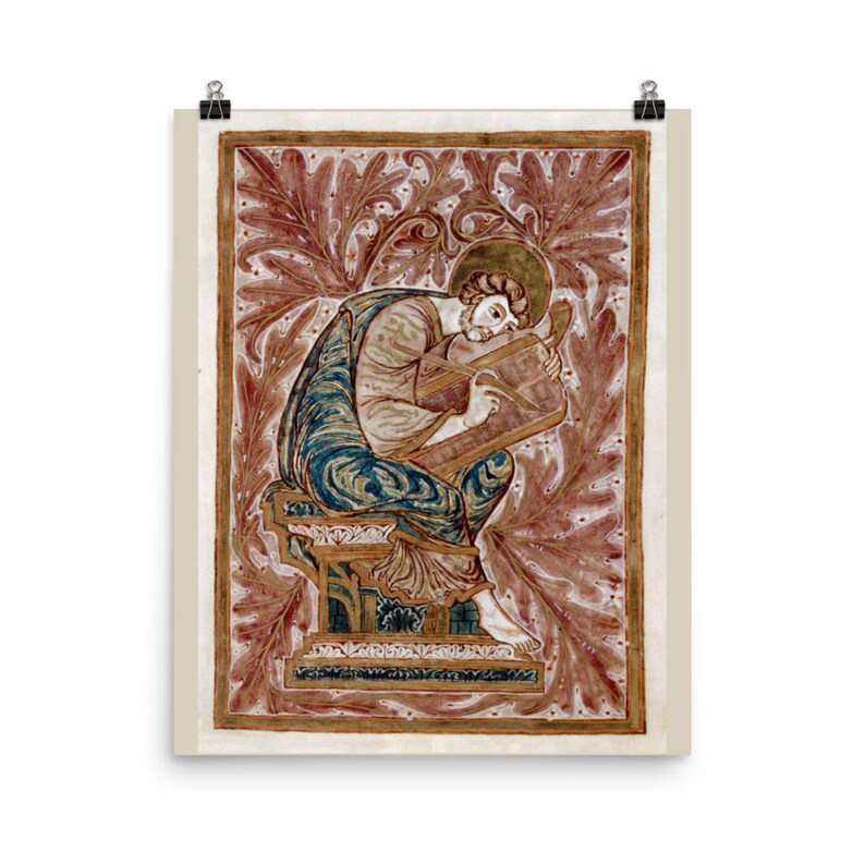 Saint Luke (medieval Art) Matte Poster - Etsy Australia