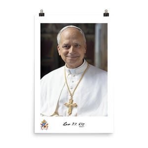 Pope Leo XIV offizielles Portrait Matte Poster