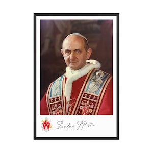 Pope Paul VI Framed Poster