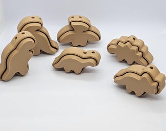 Porte-clés Dino Nuggets imprimés en 3D Clicky Clicker Fidget