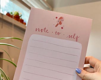 Notitieblok, schattig notitieblok, roze notitieblok, schattig briefpapier, bureaublok voor notities, vergeet niet notitieblok, middelgroot notitieblok, zomer