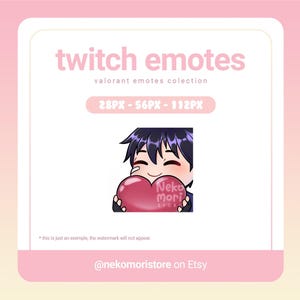 Emote love de iso / VALORANT / Emotes personalizados para Twitch/Tiktok/Discord