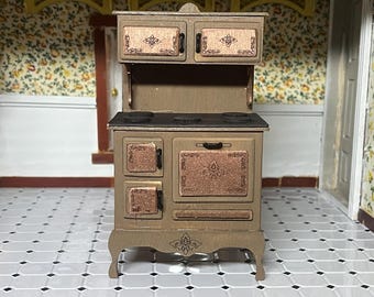 ビクトリア朝様式の鋳鉄製調理ストーブ（1900年代）アンティーク