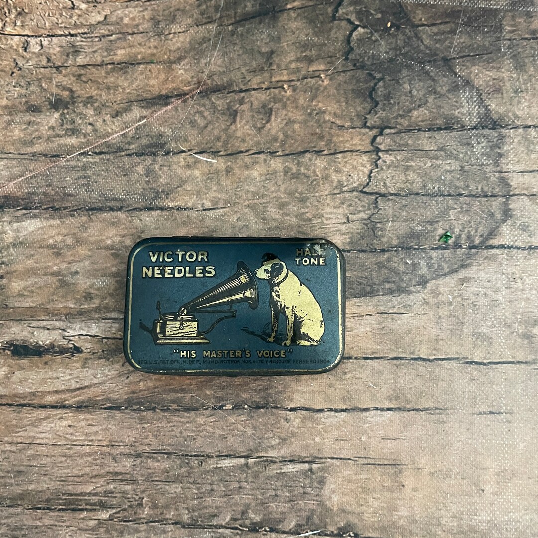 Vintage Victor Needles Tin Etsy