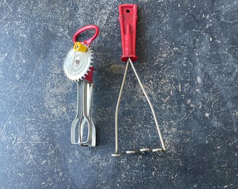 Vintage toy cooking baking utensils