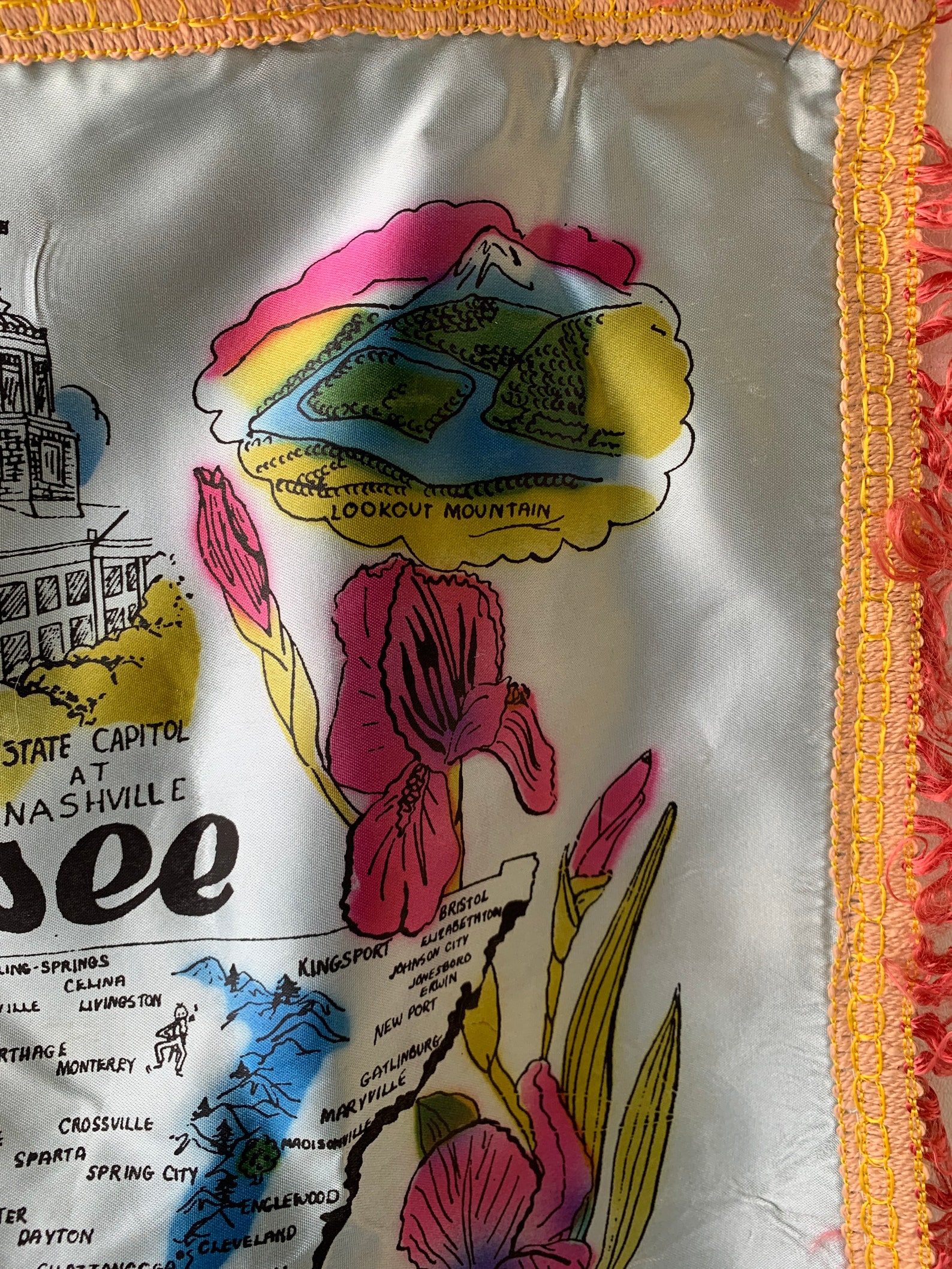 Vintage Souvenir Tennessee Pillow Etsy