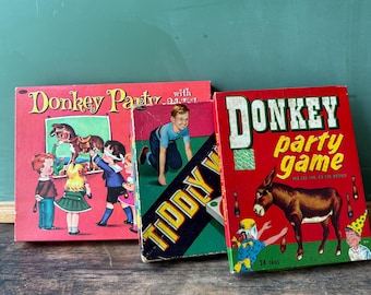 Vintage Games, pin Tail, tiddly winks