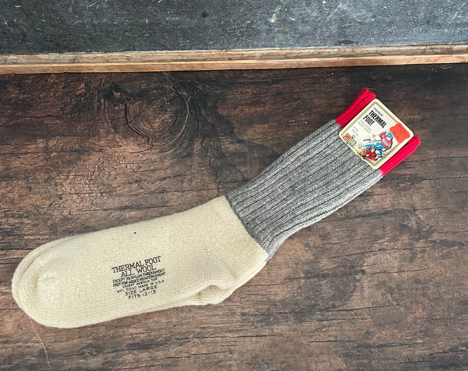 Vintage Wool Socks, Christmas Stockings, NOS Etsy