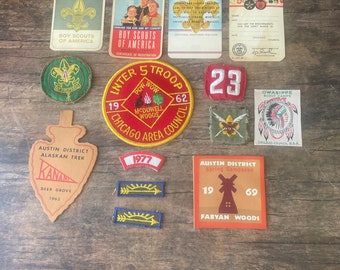 Vintage Boy Scout Badges, certification, memorabilia
